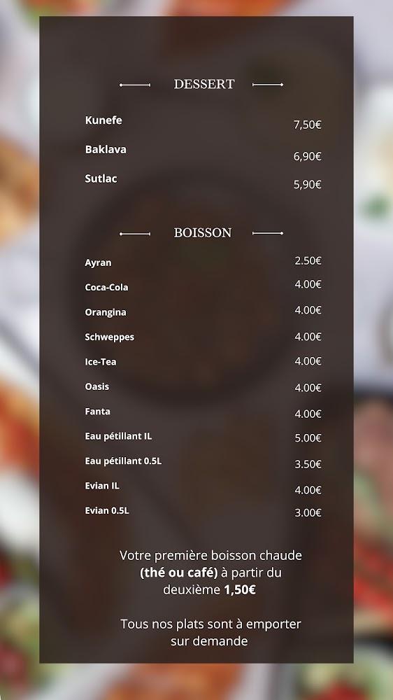 Nej Et Restaurant - Menu Image 1