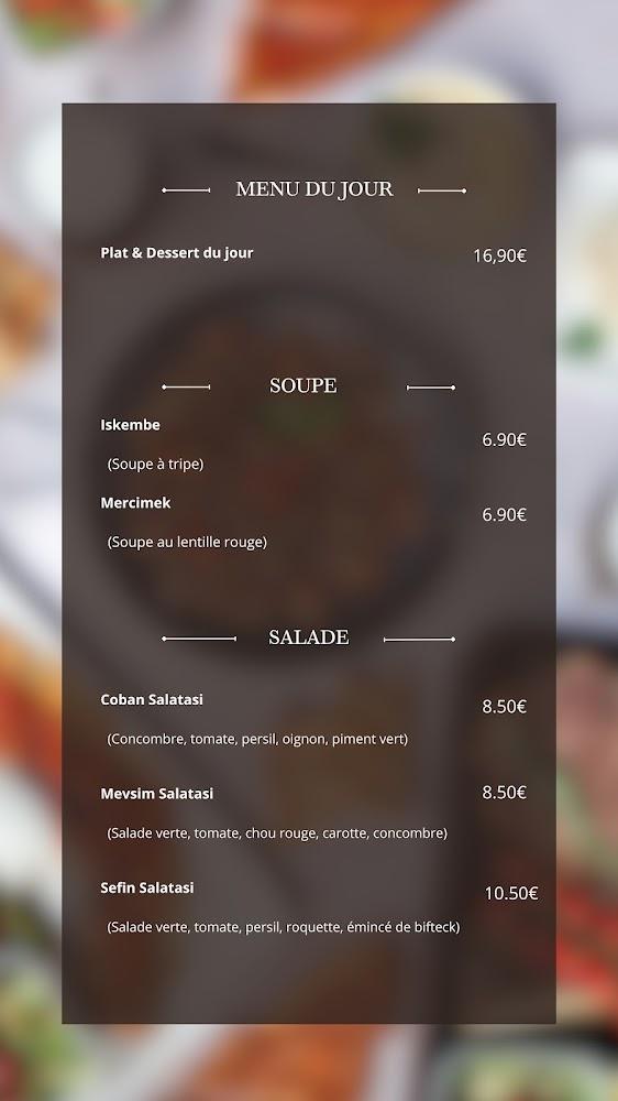 Nej Et Restaurant - Menu Image 4